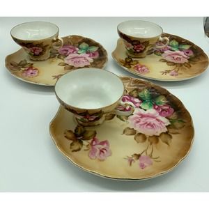 3 Sets of Lunch Plates and tea cups